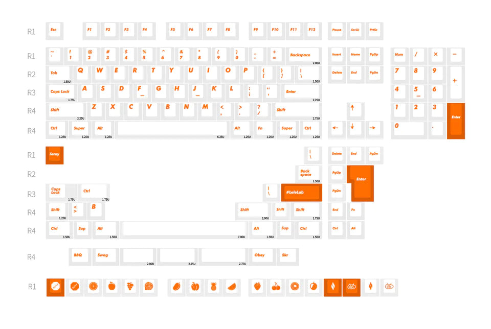 LeleLab × Sensy SupSup Juicy 键帽 Keycaps